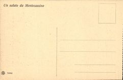 Italy Italia CPA Montecassino Affresco della Torretta (scuola Beur)