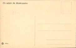 Italy Italia CPA Montecassino Ruled di brono cripta in Monteccasino