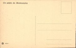Italy Italia CPA Montecassino Ruled di brono cripta in Monteccasino
