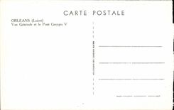 Orleans cPA View and the bridge Georges V