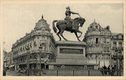 Orleans CPA the place of MArtroi Statue of Jeanne of arc