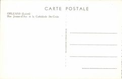 Orleans CPA Street Jeanne of arc and the cathedral co Cross