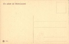 Italy Italia CPA Montecassino a timpano beyond cupola