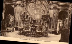 Italy Italia CPA Montecassino Fell di S Benedetto E S Scolastica