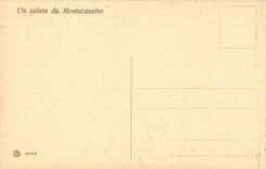 Italy Italia CPA Montecassino Fell di S Benedetto E S Scolastica