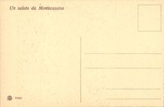 Italy Italia Badia di Montecassino CPA Coro beyond basilica di Montecassino