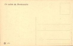 Italy Italia Badia di Montecassino CPA Interno beyond screstia (pavimento LED 11 secolo)