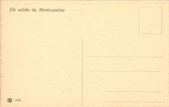 Italy Italia Badia di Montecassino CPA Large Refettorio