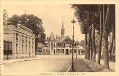 Senlis CPA Train station and the bank of France