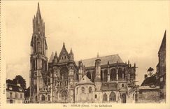 Senlis CPA the cathedral