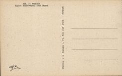 Rouen CPA northern Church Saint ouen dimension