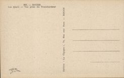 Rouen CPA quays Seen from of the transporter