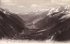 CPA the valley of Chamonix seen of the collar of Vouaz
