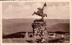 CPA Ballon der Elsass-Statue von Jeanne des Bogens und des Tales der Mosel
