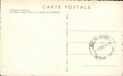 CPA Ballon der Elsass-Statue von Jeanne des Bogens und des Tales der Mosel