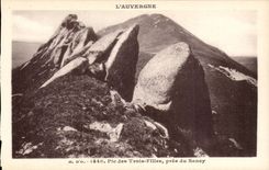 CPA Auvergne Peak of the Three Girls close to Sancy