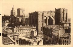 Avignon-Gaumen der Papste gesehen vom Glocke-Aufsatz - CPA