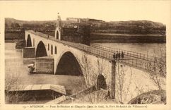 Avignon-Brucken-Str Benezet und Chapelle - CPA