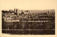 Avignon - die kleine Rhône ansehen - Insel von Barthelasse und grossartiges die Rhône CPA