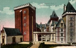 Pau - Castle Henri IV - Keep - Frontage and Entrance CPA