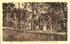 Lourdes - the Martyrdom - X Station - Jesus strips his Clothing - CPA
