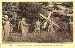 Lourdes - the Martyrdom - IV Station - Jesus meets his Mother Very Sainte - CPA