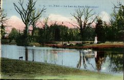 Pau - the Lake of the Beaumont Park - CPA