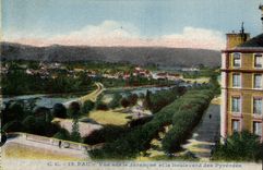 Pau - Sight on Jurancon and the Boulevard of the Pyrenees - CPA