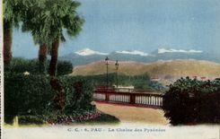 Pau - the Chain of the Pyrenees - CPA