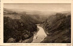 Surroundings of Pontgibaud Falls of Sioule - CPA