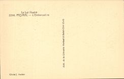 CPA Padirac the landing stage