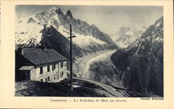 CPA Chamonix La Flegere et la mer de glace