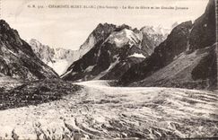 CPA Chamonix Mont Blanc La mer de glace et les grandes Jorasses