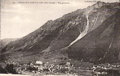 Chamonix mont Blanc CPA Vue generale