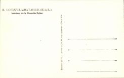 Loigny Interior Battle CPA of the new church