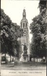Vendome CPA Place Saint Martin Statue de Rochambeau