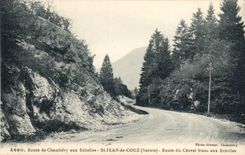 Route de Chambery aux Echelles - St Jean de Couz Road of the White Horse on the Scales - CPA