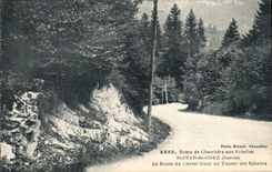 Route de Chambery aux Echelles - St Jean de Couz Road of the White Horse on the Scales - CPA
