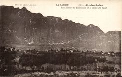 Aix les Bains - the Hill of Tresserves and the Mount of the Cat - CPA