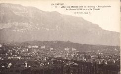 Aix les Bains - View Revard and Nivolet - CPA