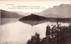 Aix les Bains - the Lake of Le Bourget the Castle of Chatillon ounaquit the Pope Celestin Iv in 1241 - CPA