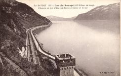 Aix les Bains - Lake of Le Bourget - Railroad has Culoz the Lake - CPA