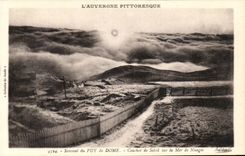 Puy de Dome - Sunset on the sea of Clouds - CPA