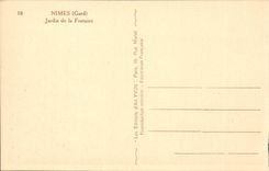 Nimes - Garten des Brunnens - CPA