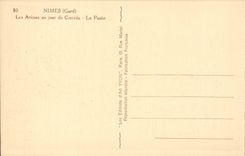 Nimes - die Arena ein Tag Bullfight es Paseo - CPA