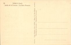 Garten Nimes-CPA der romischen Bader des Brunnens