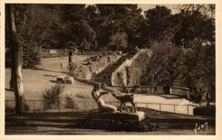 Garten Nimes-CPA des Brunnens