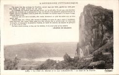 CPA Auvergne the tooth of the marsh and the Lake Chambon the jump of the virgin