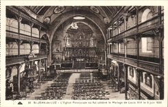 Saint Jean de Luz CPA l'eglise paroissiale ou fut celebre le mariage de louis XIV le 9 juin 1650