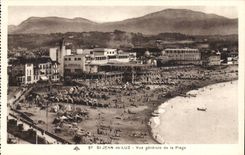 Saint Jean de Luz CPA Vue generale de la plage